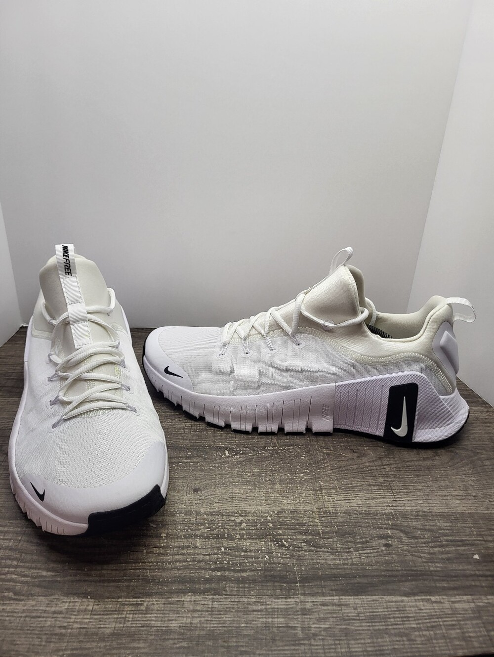 Nike Free Metcon 6 Men's Sz 14 White/Black Training Shoes Sneakers